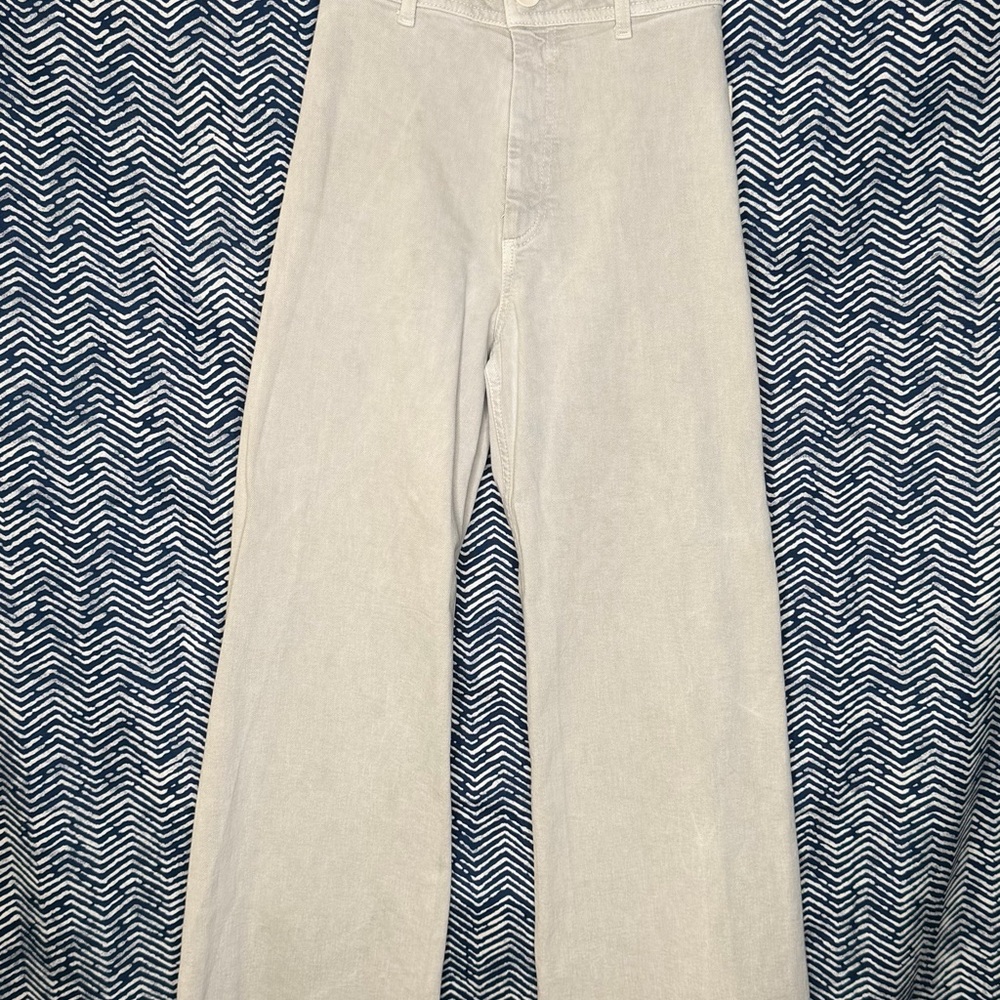 Zara Women's Light Gray Flare Jeans